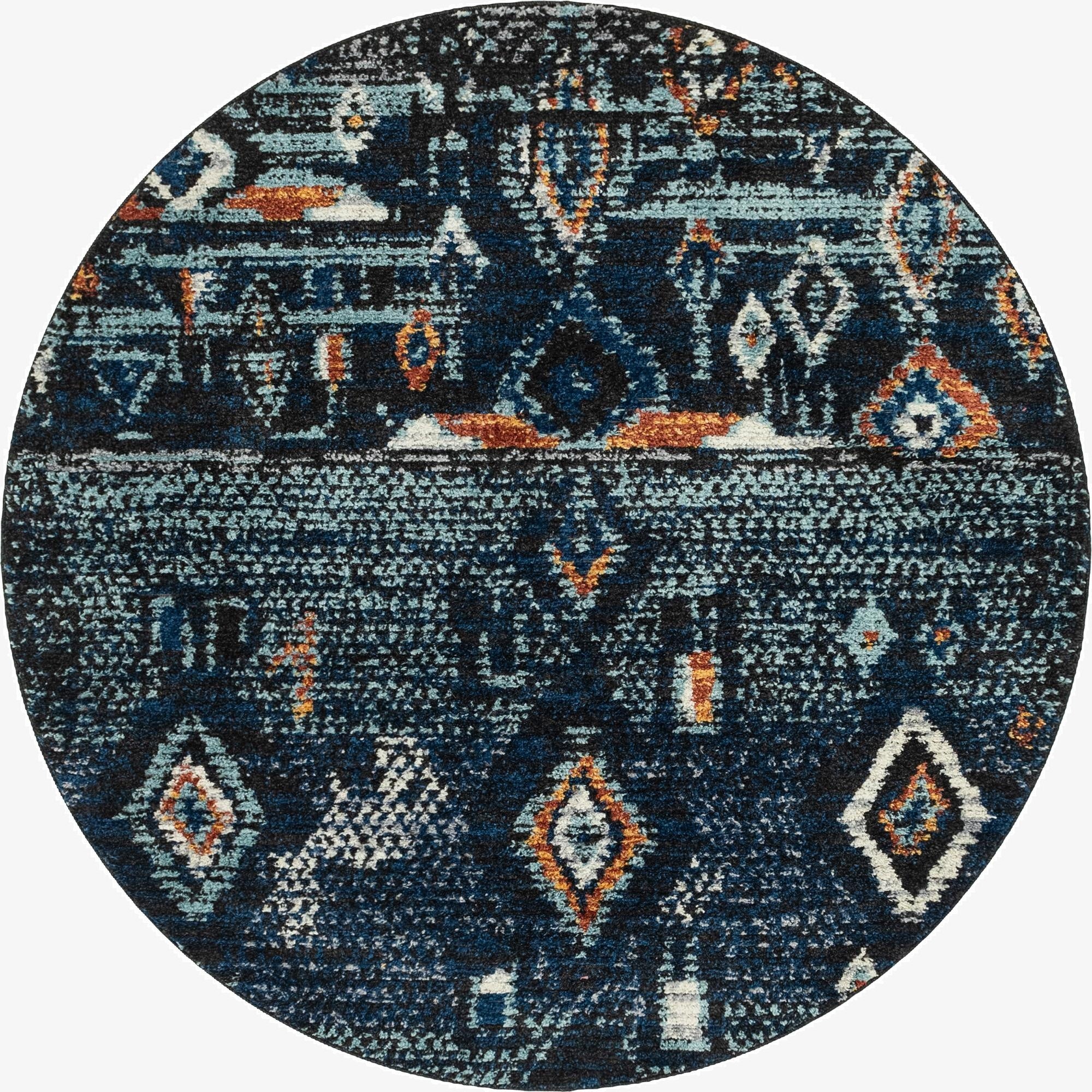  7' x 7' Morocco Round Rug