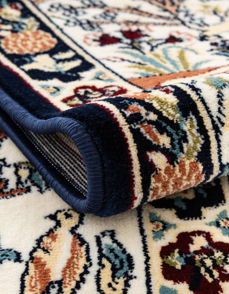 Detail image of  5' 3 x 5' 3 Nain Design Round Rug