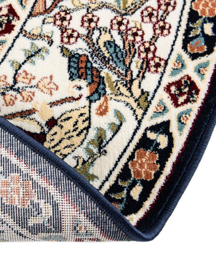 Detail image of  5' 3 x 5' 3 Nain Design Round Rug