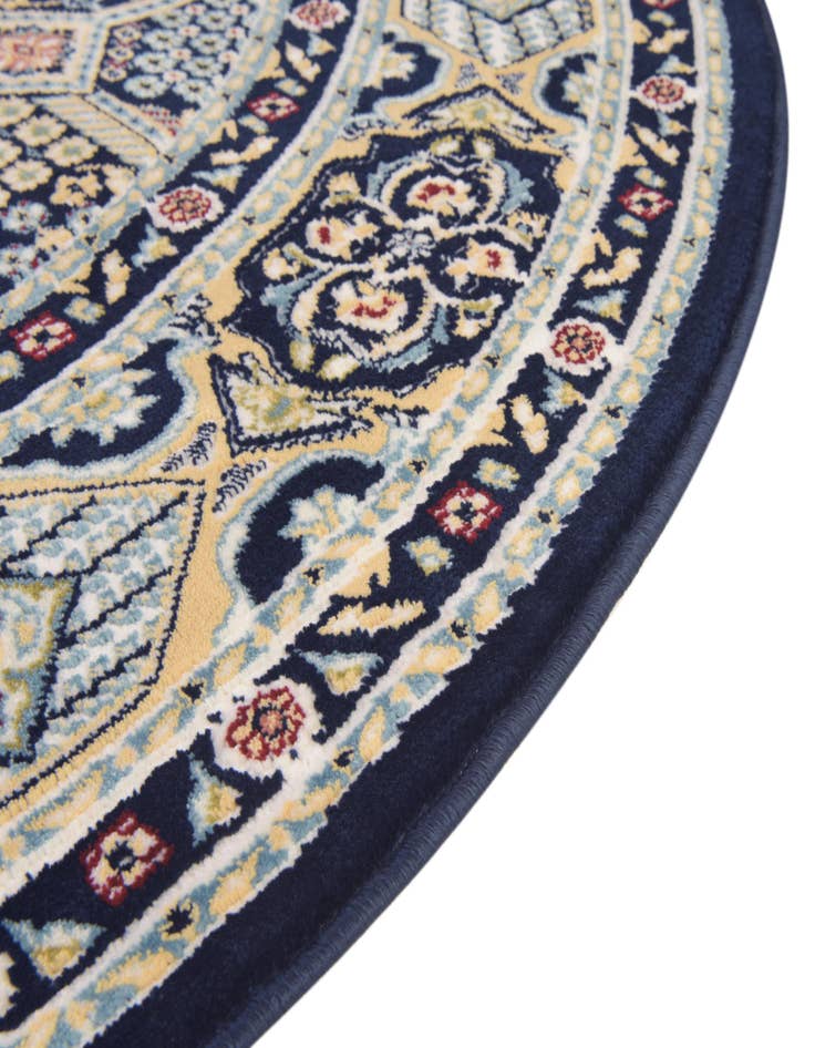 Detail image of  5' x 5' Nain Design Round Rug