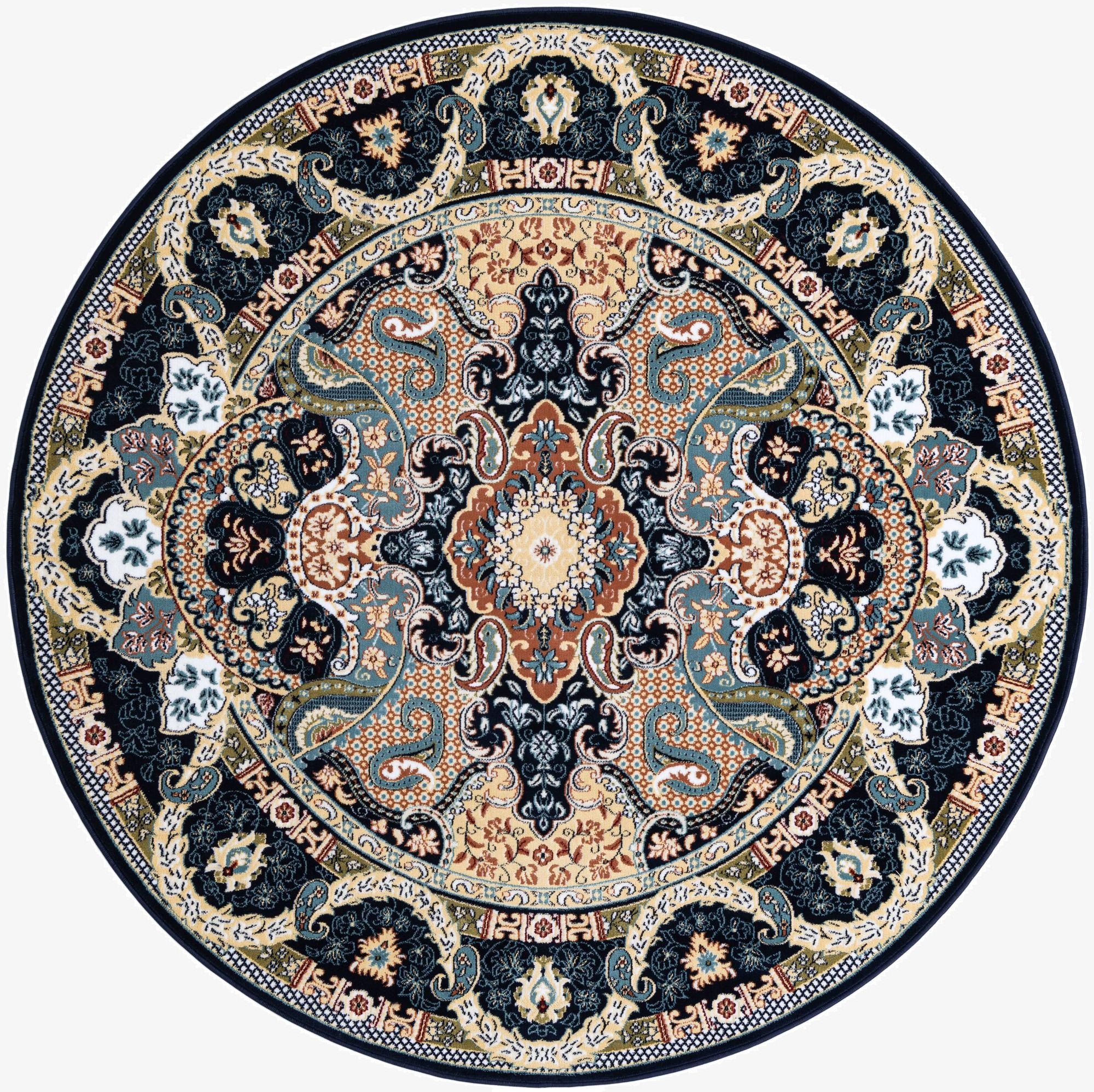  6' 1 x 6' 1 Nain Design Round Rug