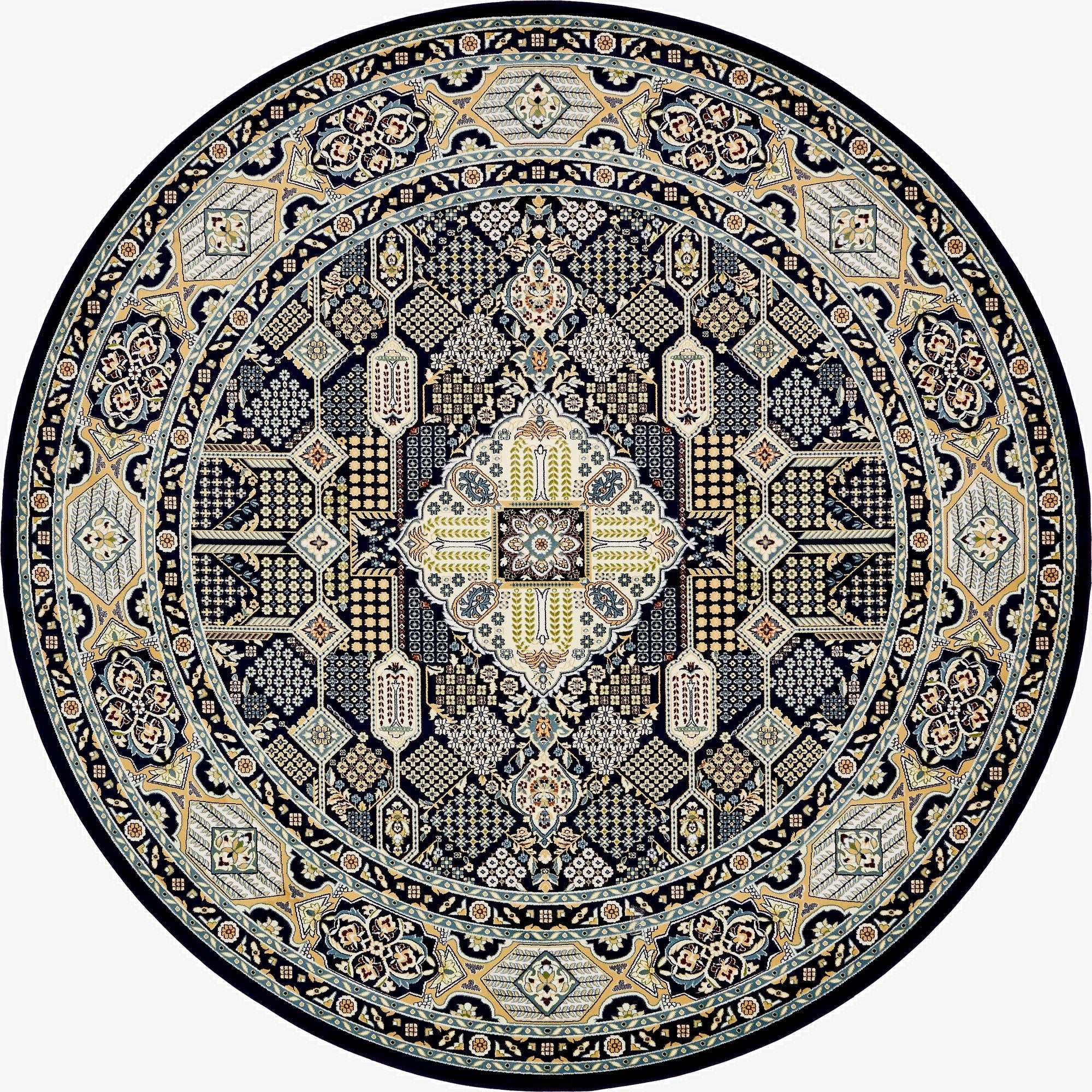  10' x 10' Nain Design Round Rug