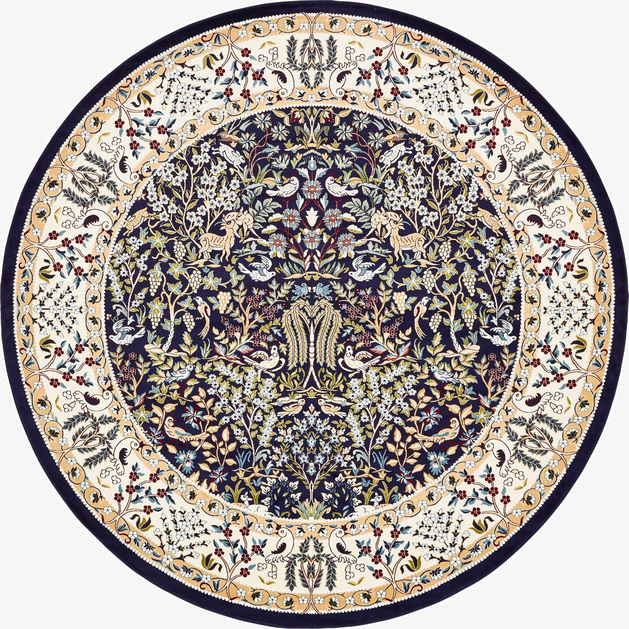  10' x 10' Nain Design Round Rug