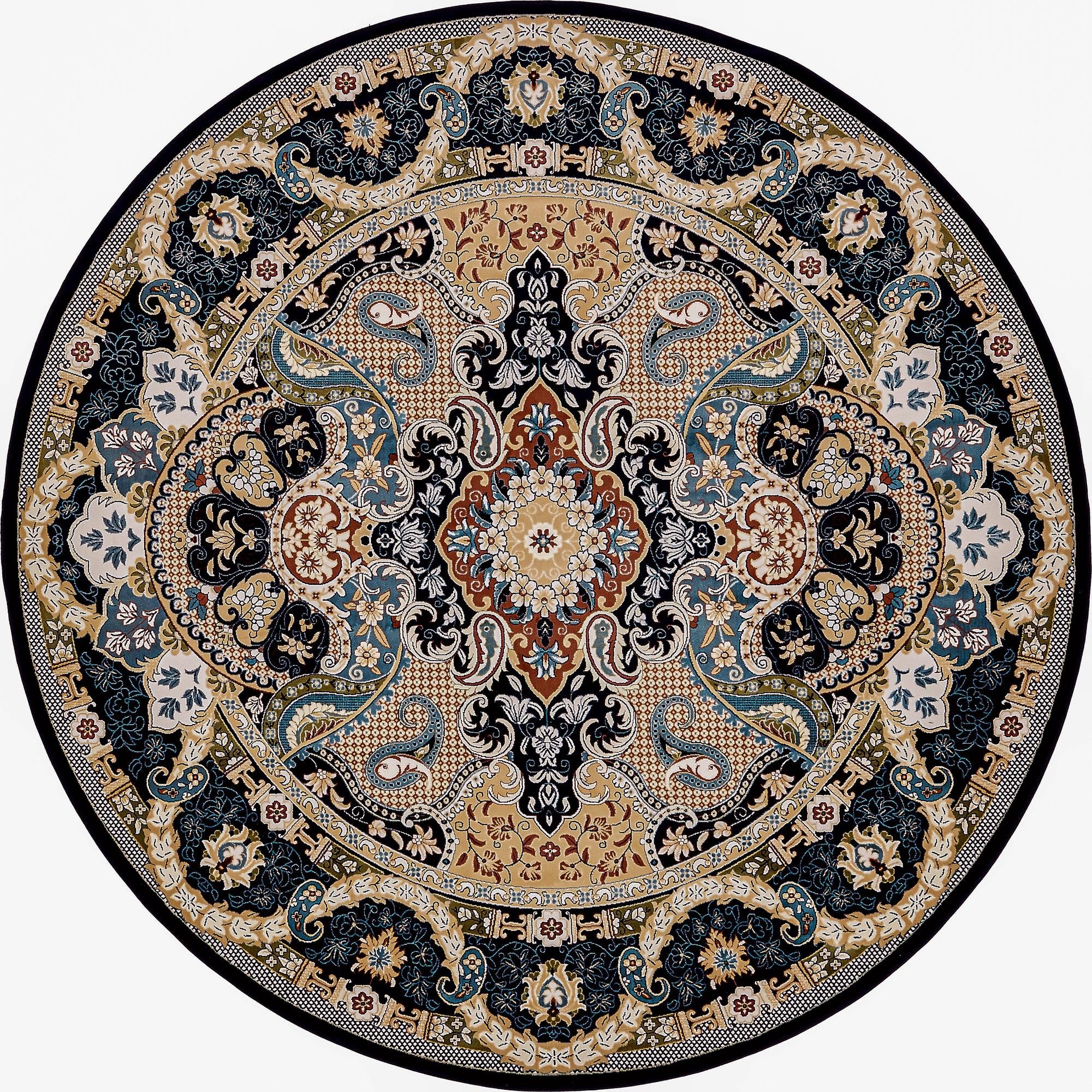  10' x 10' Nain Design Round Rug