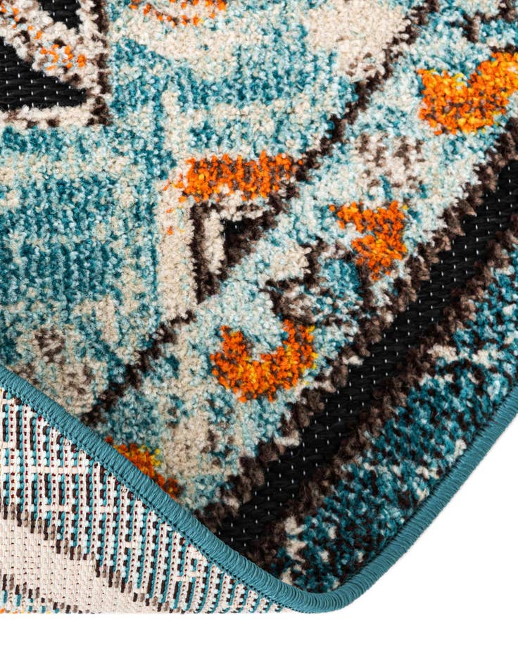 Detail image of  3' x 3'  Washable Casablanca Indoor / Outdoor Round Rug