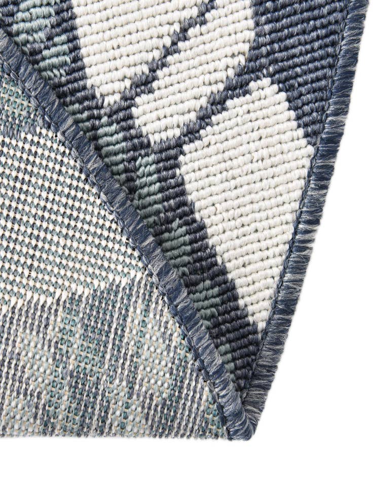 Detail image of  4' x 4'  Washable Coastal Indoor / Outdoor Round Rug