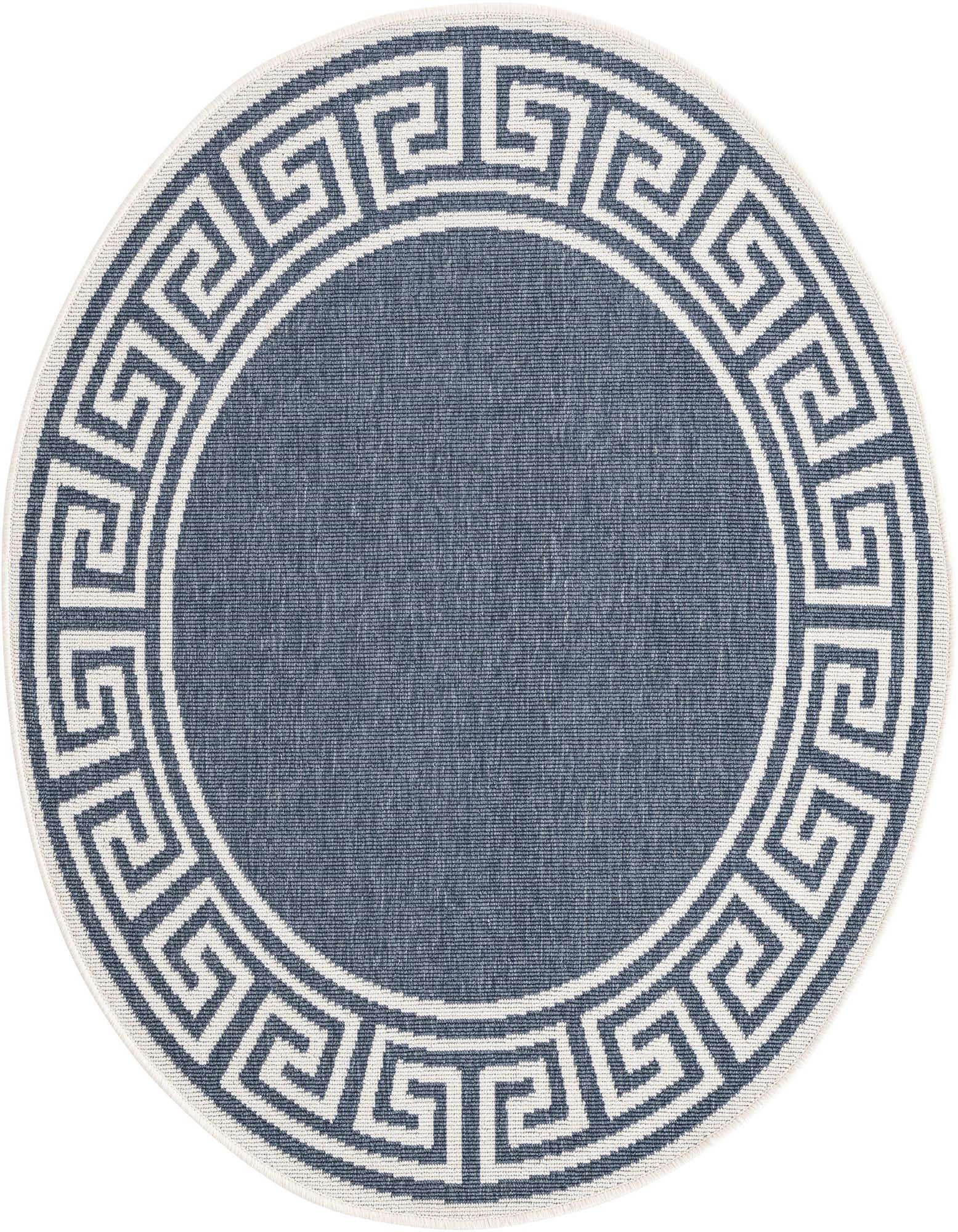 Primary image  4' x 4'  Washable Coastal Indoor / Outdoor Round Rug