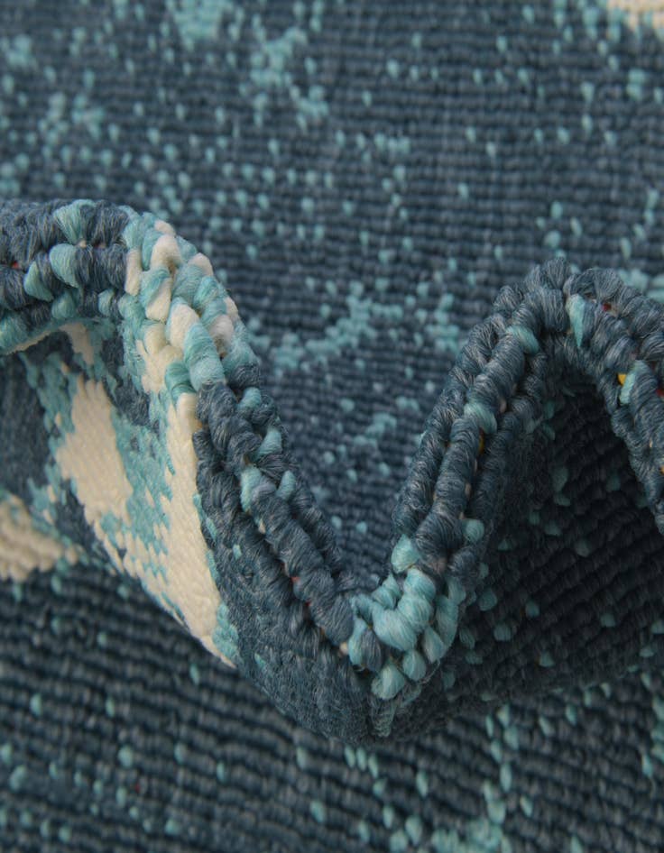 Detail image of  4' x 4'  Washable Coastal Indoor / Outdoor Round Rug