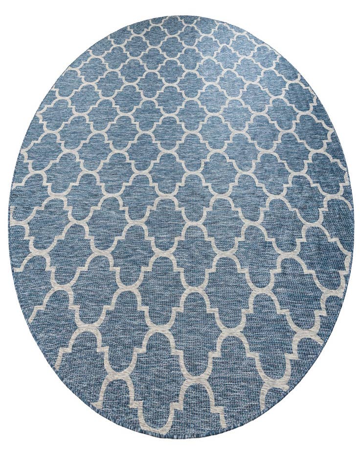 Detail image of  12' x 12'  Washable Lattice Indoor / Outdoor Round Rug