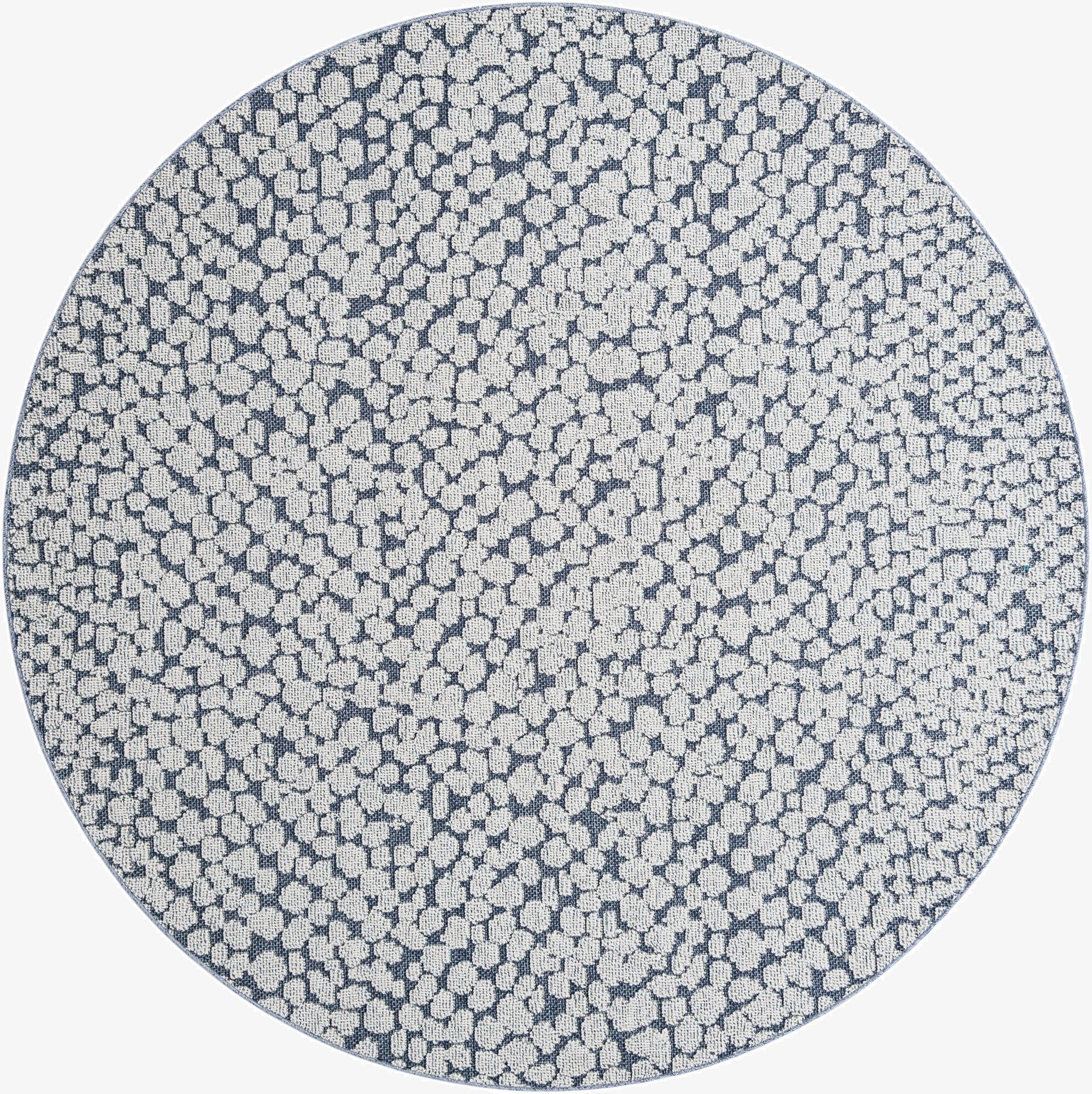  7' 10 x 7' 10  Washable Safari Indoor / Outdoor Round Rug