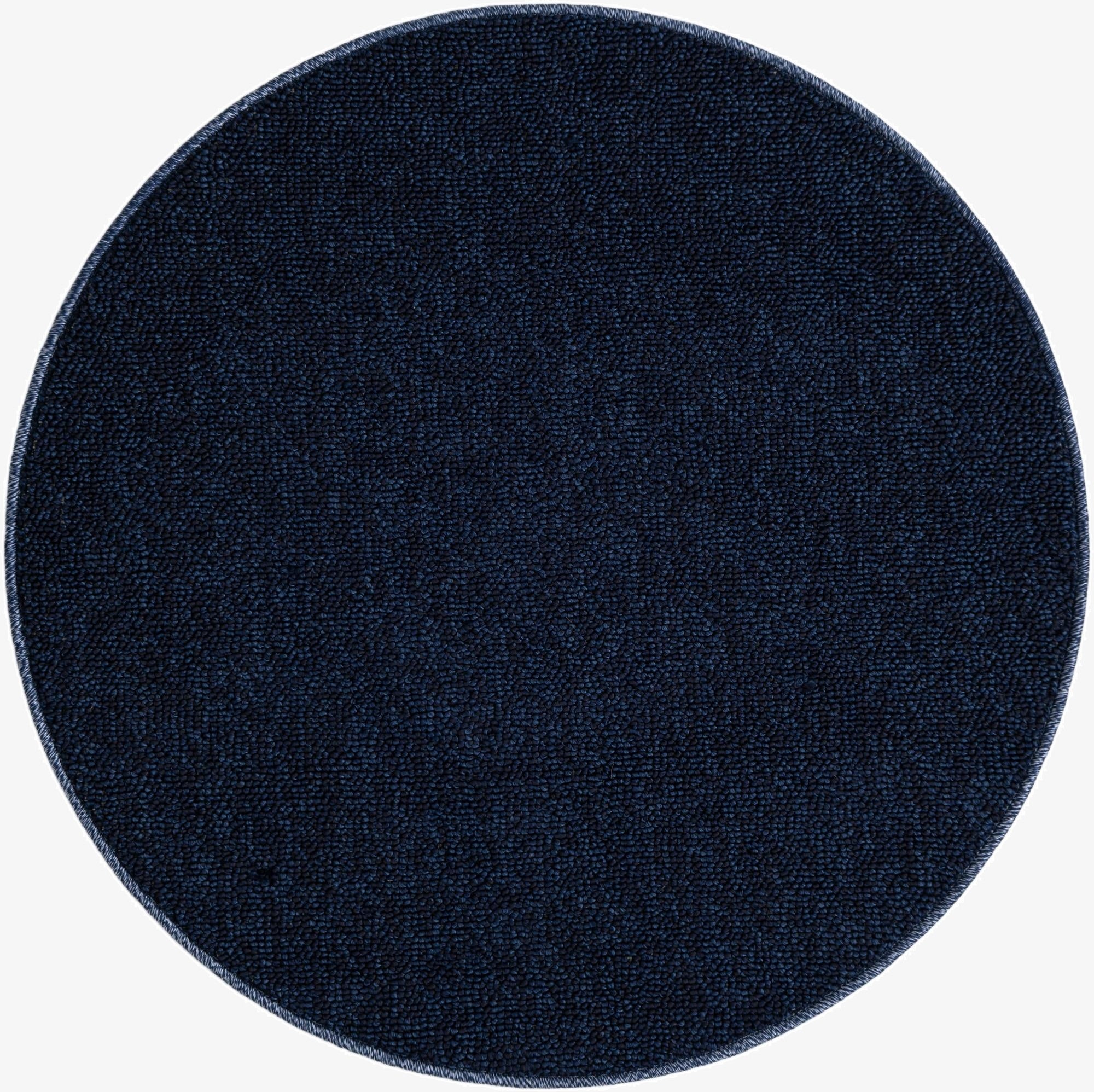  3' 1 x 3' 1  Washable Solid Indoor / Outdoor Round Rug