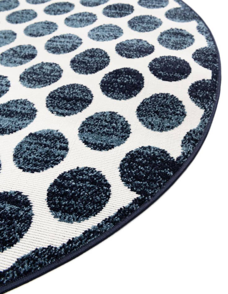 Detail image of  5' x 5'  Washable Sabrina Soto Indoor / Outdoor Round Rug