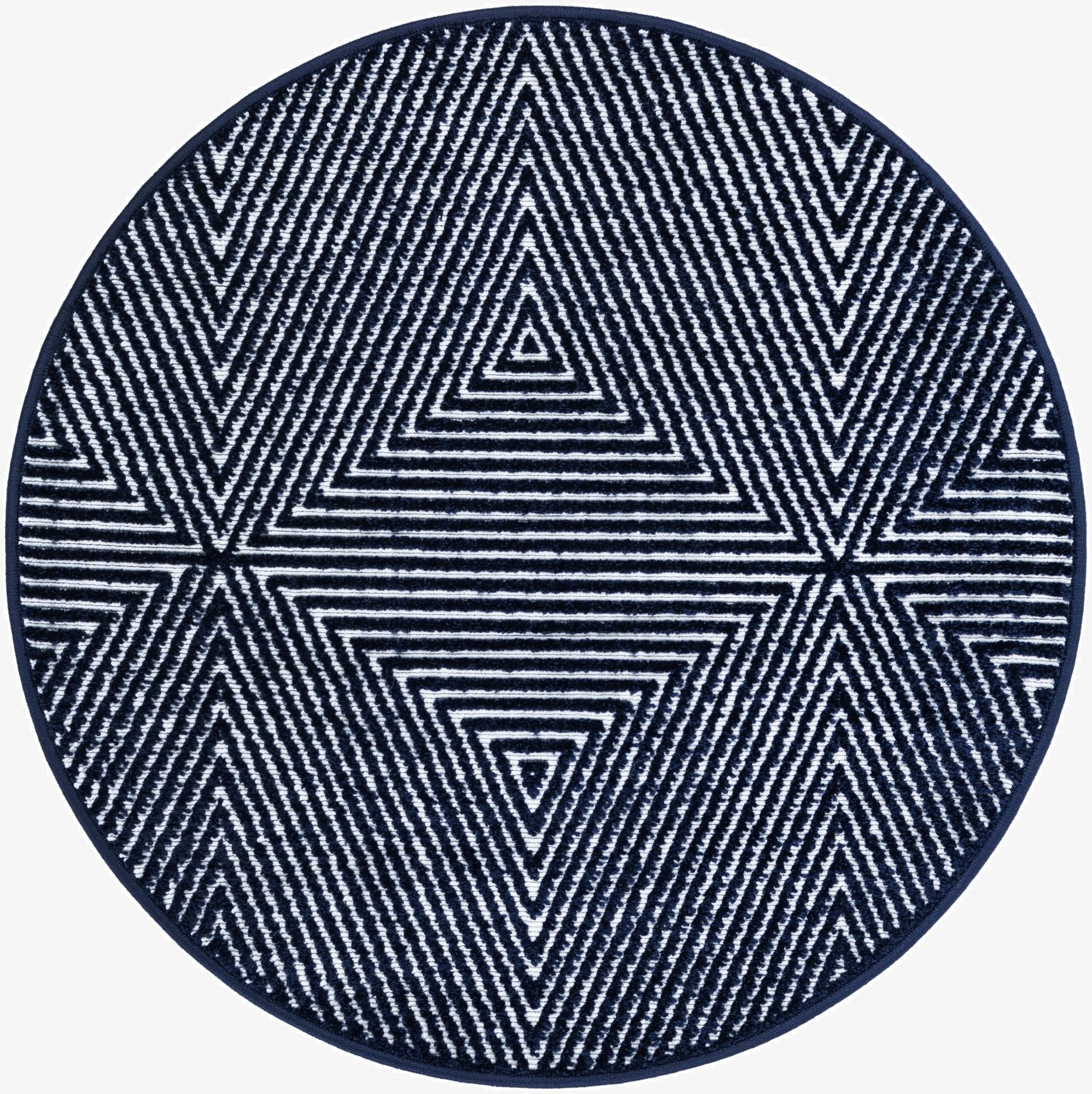  3' x 3'  Washable Sabrina Soto Indoor / Outdoor Round Rug