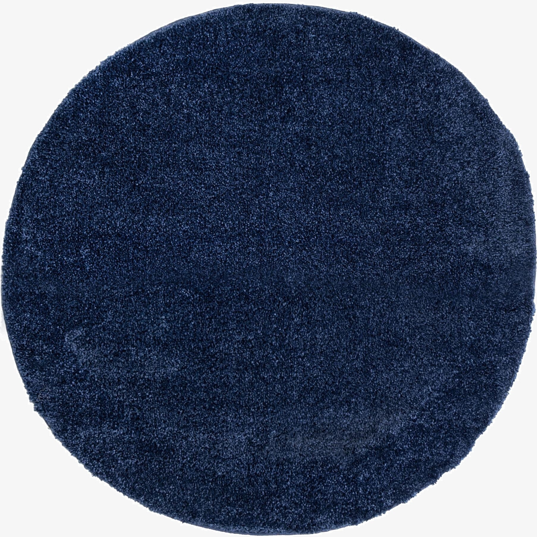  3' 3 x 3' 3 Solid Frieze Round Rug