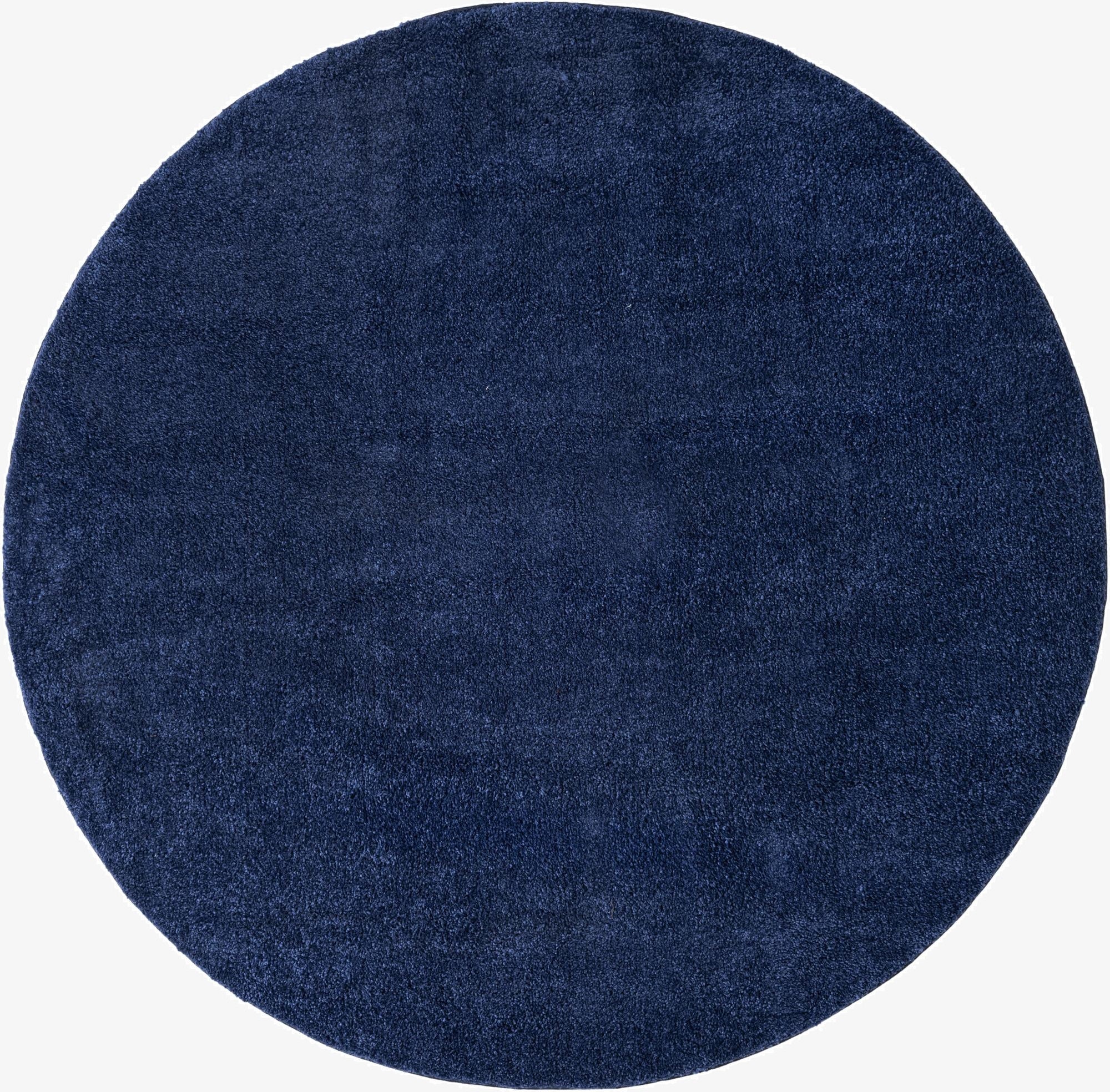 Primary image  7' 10 x 7' 10 Solid Frieze Round Rug