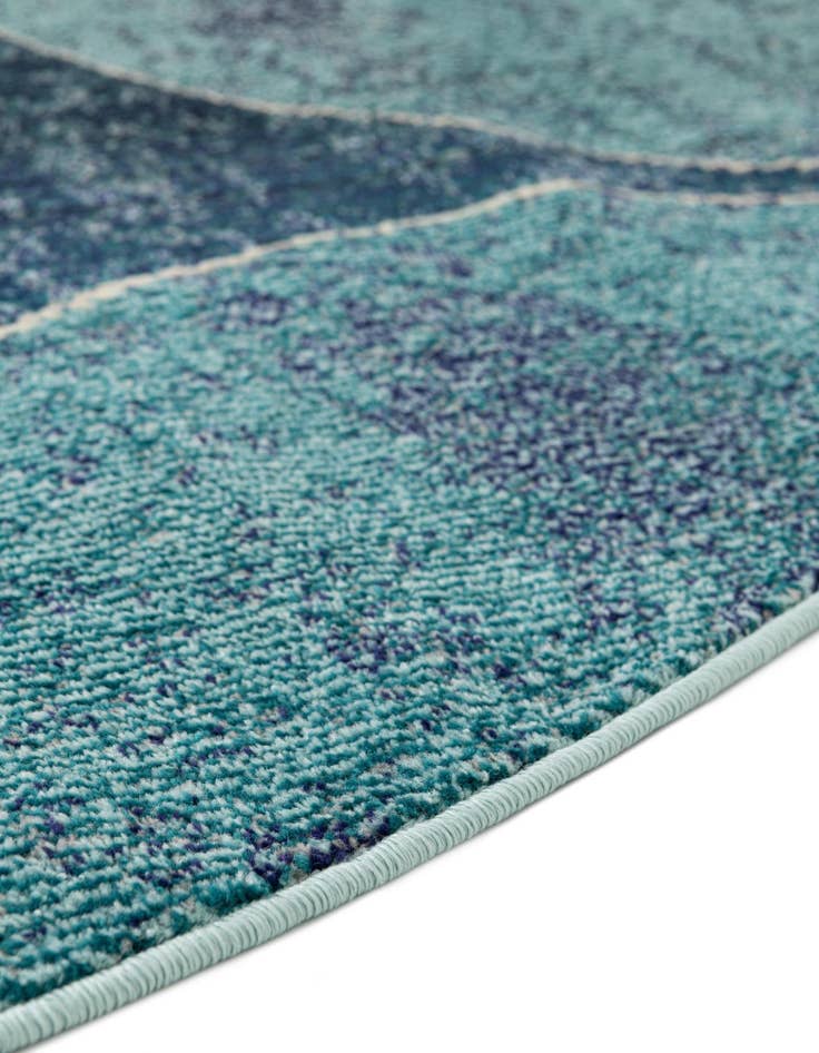 Detail image of  8' x 8'  Washable Theia Round Rug