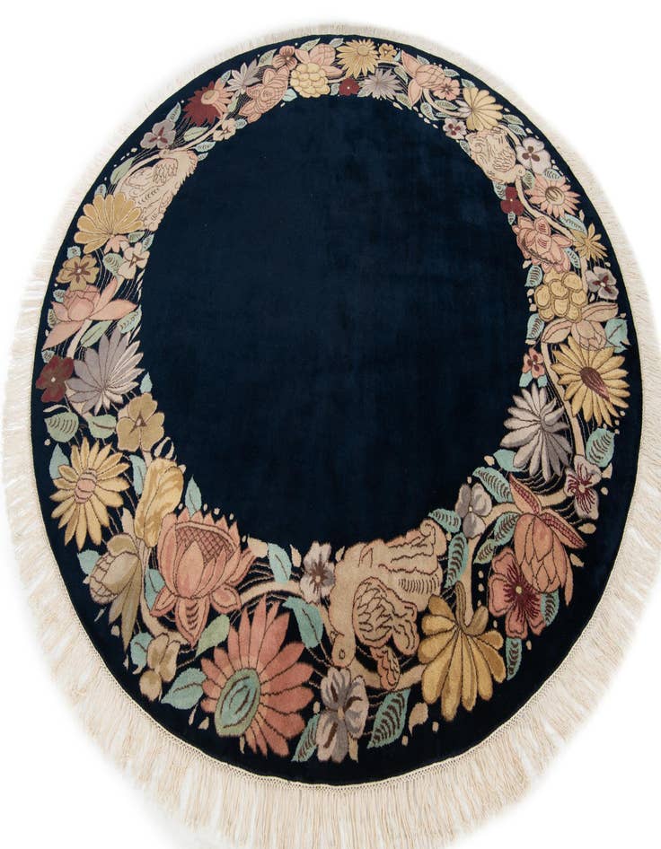 Detail image of  8' 3 x 8' 3  Hand Knotted Tibet Wool Round Rug