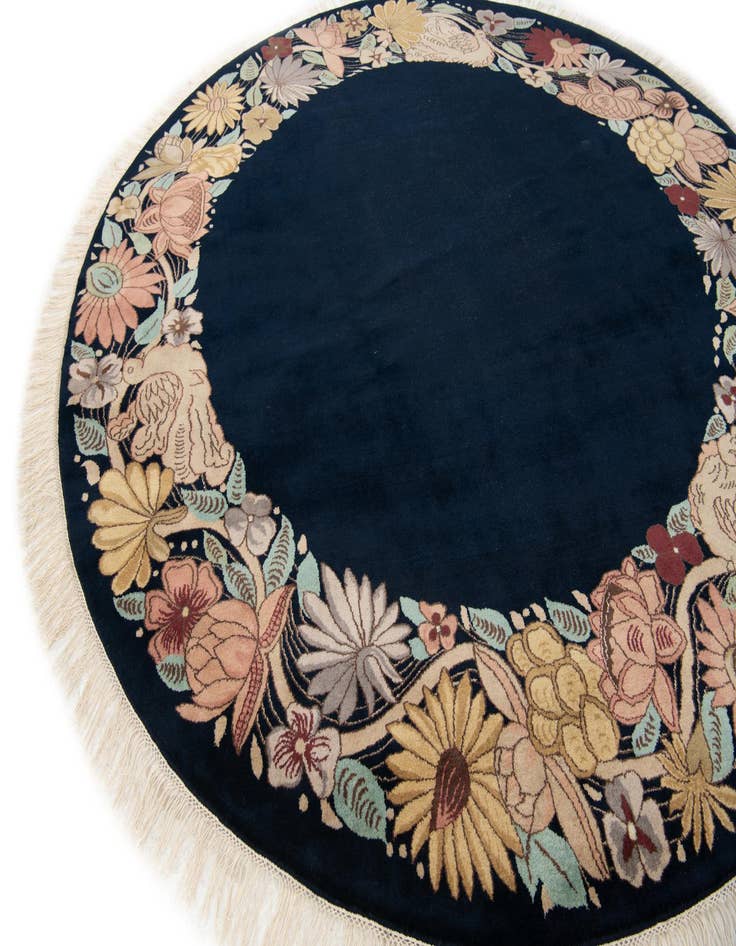 Detail image of  8' 3 x 8' 3  Hand Knotted Tibet Wool Round Rug
