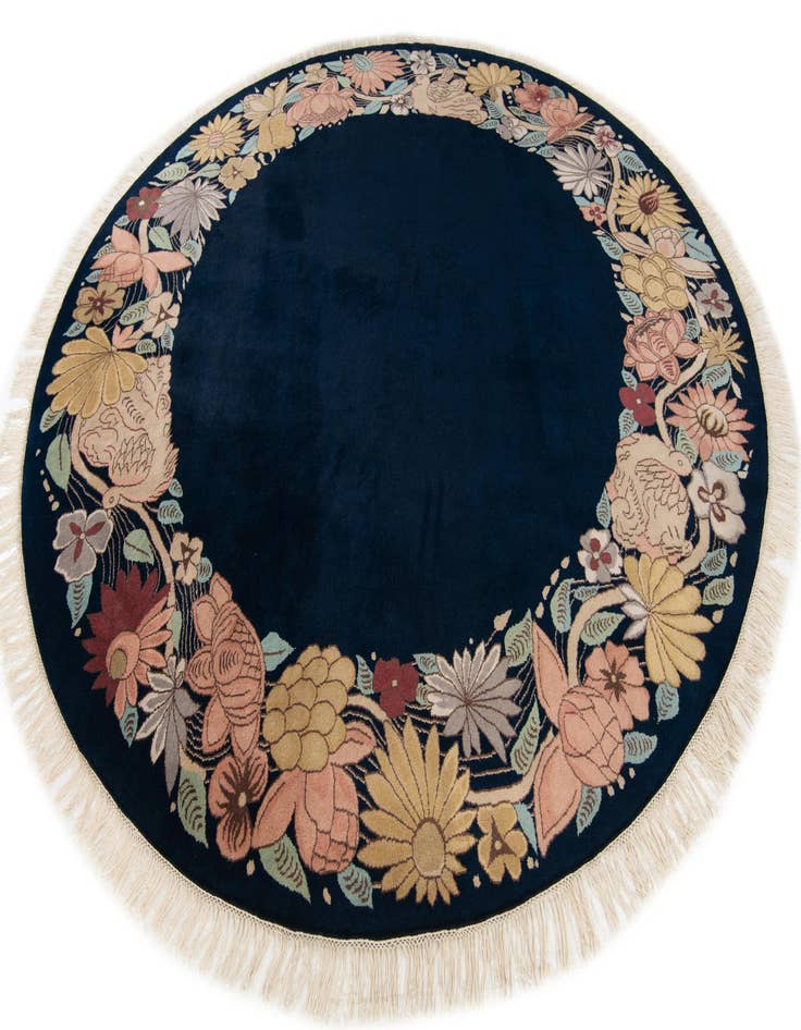 Detail image of  8' 2 x 8' 3  Hand Knotted Tibet Wool Round Rug