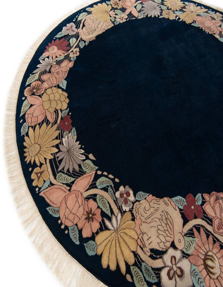 Detail image of  8' 2 x 8' 3  Hand Knotted Tibet Wool Round Rug