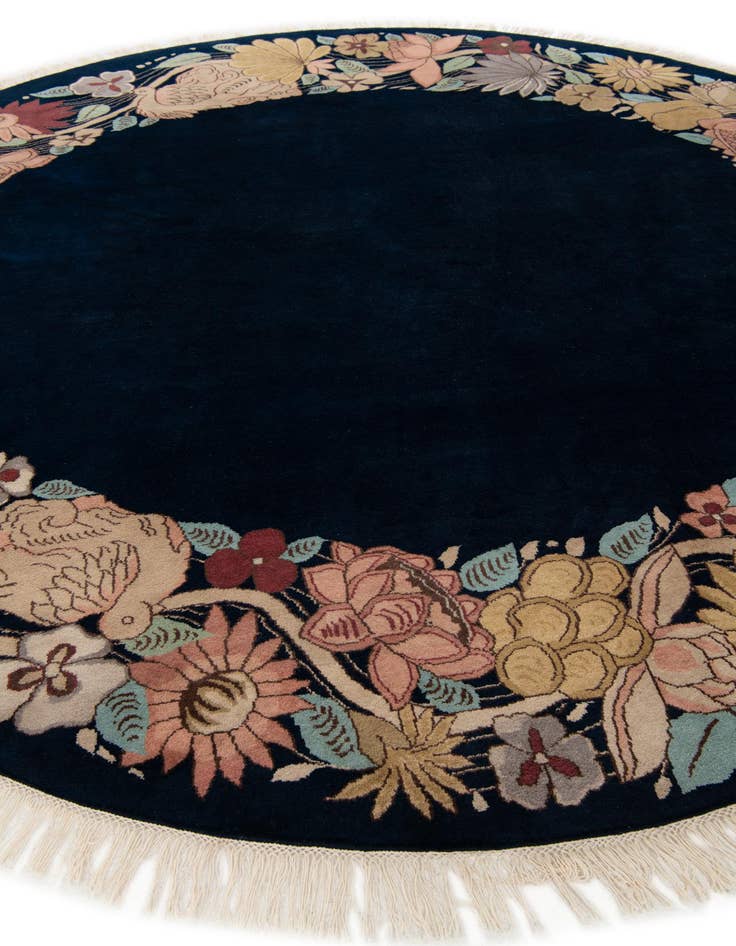 Detail image of  8' 2 x 8' 3  Hand Knotted Tibet Wool Round Rug