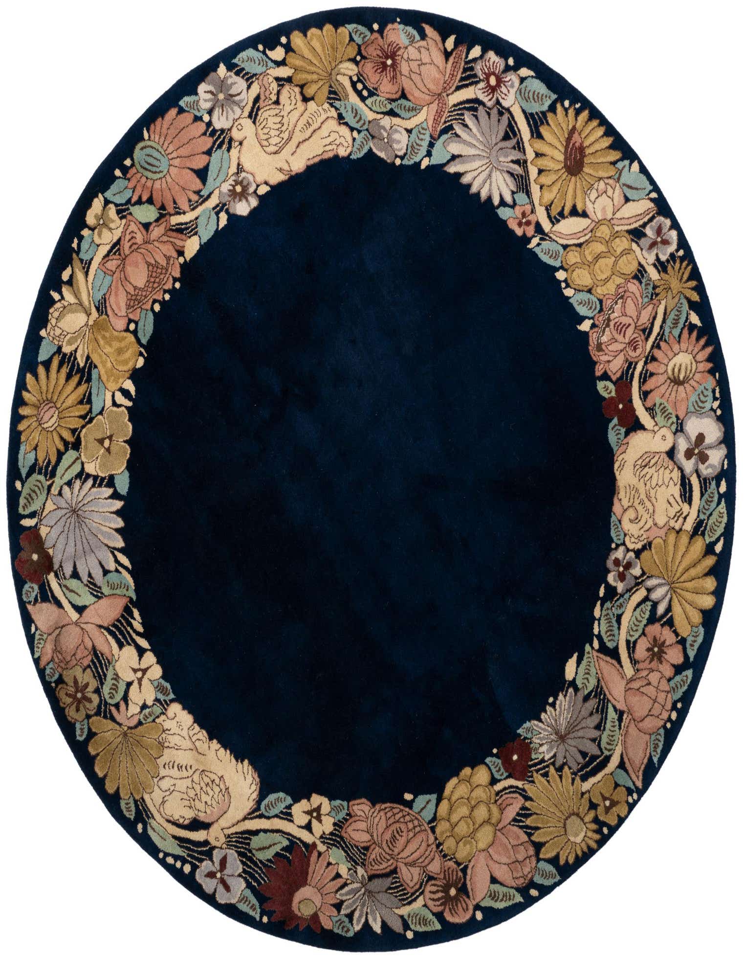 Primary image  6' 5 x 6' 5  Hand Knotted Tibet Oriental Wool Round Rug