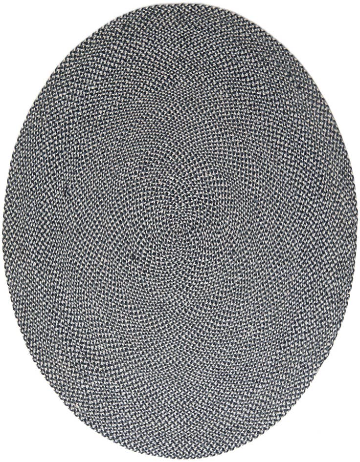 Detail image of  6' 1 x 6' 1  Hand Tweed Braided Jute Round Rug
