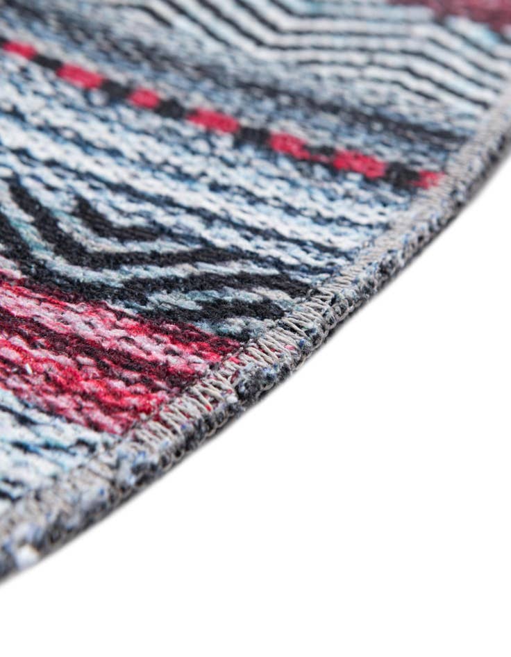 Detail image of  4' x 4'  Washable Yara Round Rug