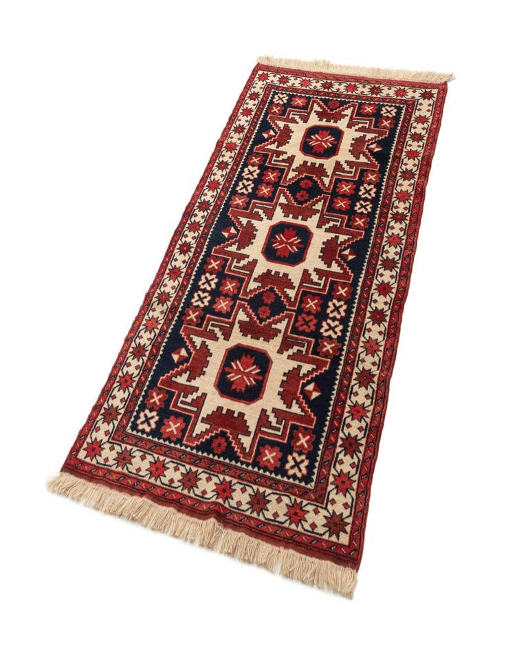 Detail image of  3' 3 x 6'  Hand Knotted Anatolian Oriental Wool Runner Rug