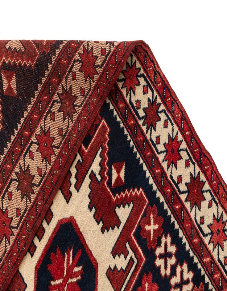 Detail image of  3' 3 x 6'  Hand Knotted Anatolian Oriental Wool Runner Rug