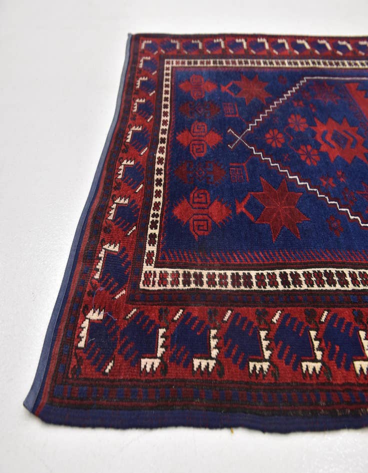 Detail image of  3' 8 x 6' 10  Hand Knotted Anatolian Wool Runner Rug