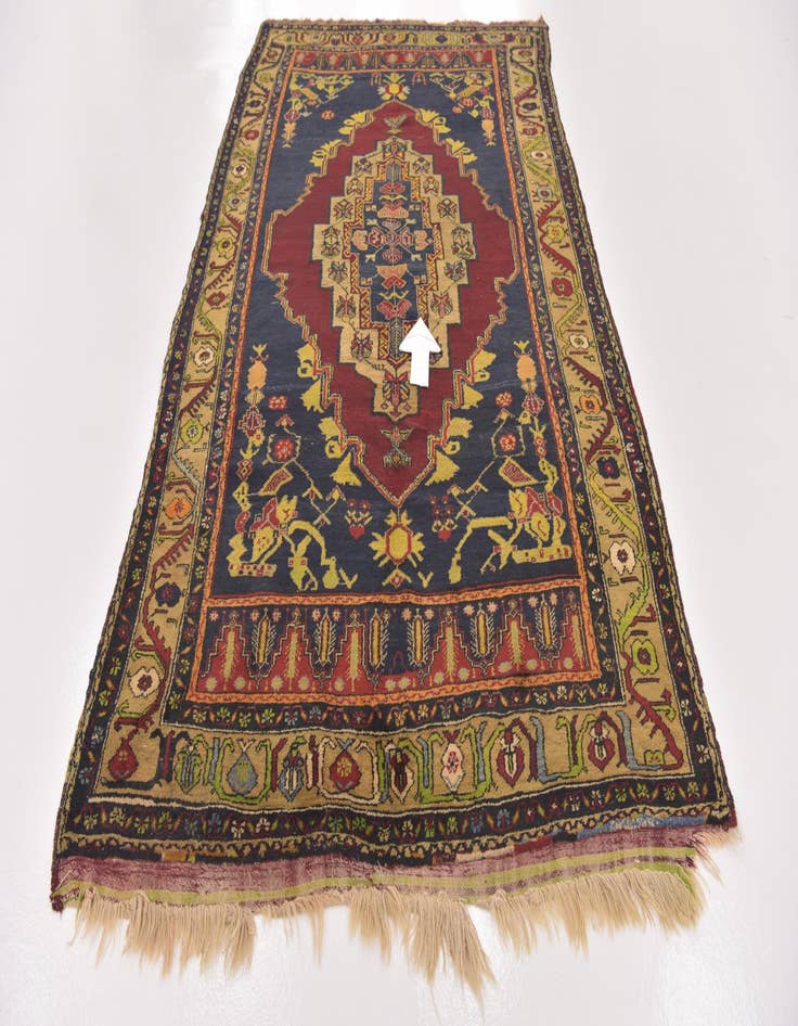 Detail image of  5' 4 x 9' 10  Hand Knotted Anatolian Wool Runner Rug