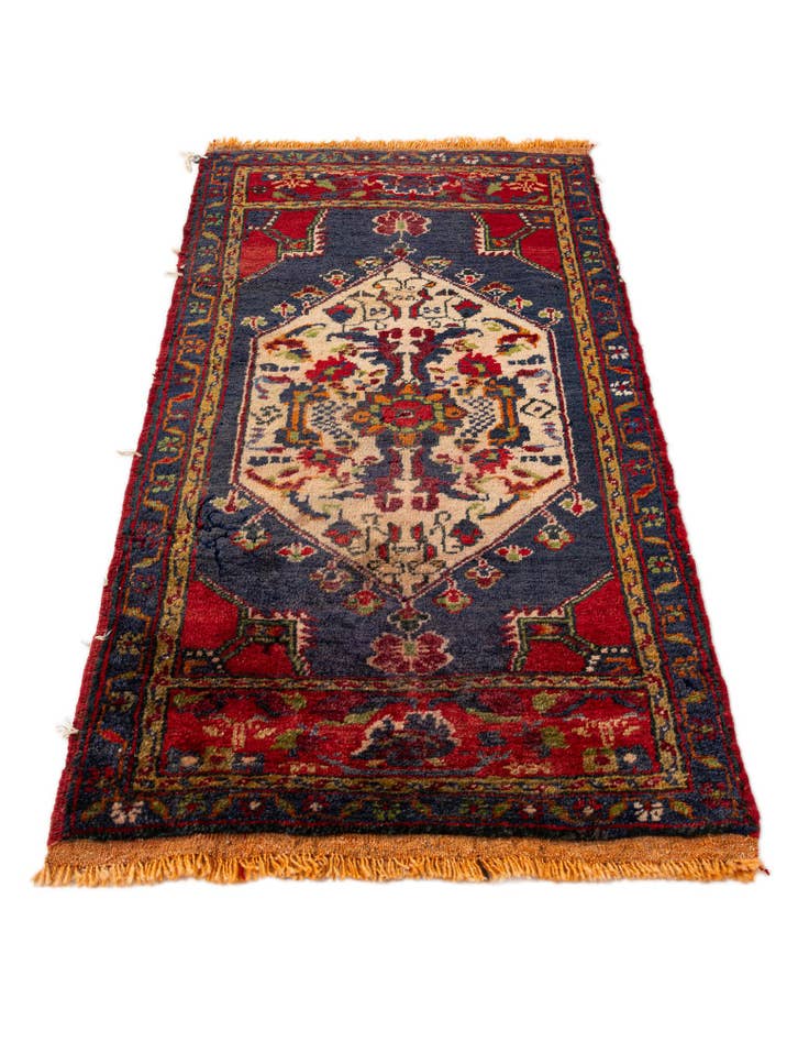 Detail image of  1' 9 x 3' 8  Hand Knotted Anatolian Wool Runner Rug