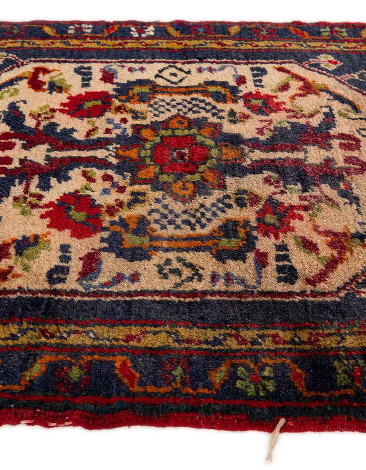 Detail image of  1' 9 x 3' 8  Hand Knotted Anatolian Wool Runner Rug