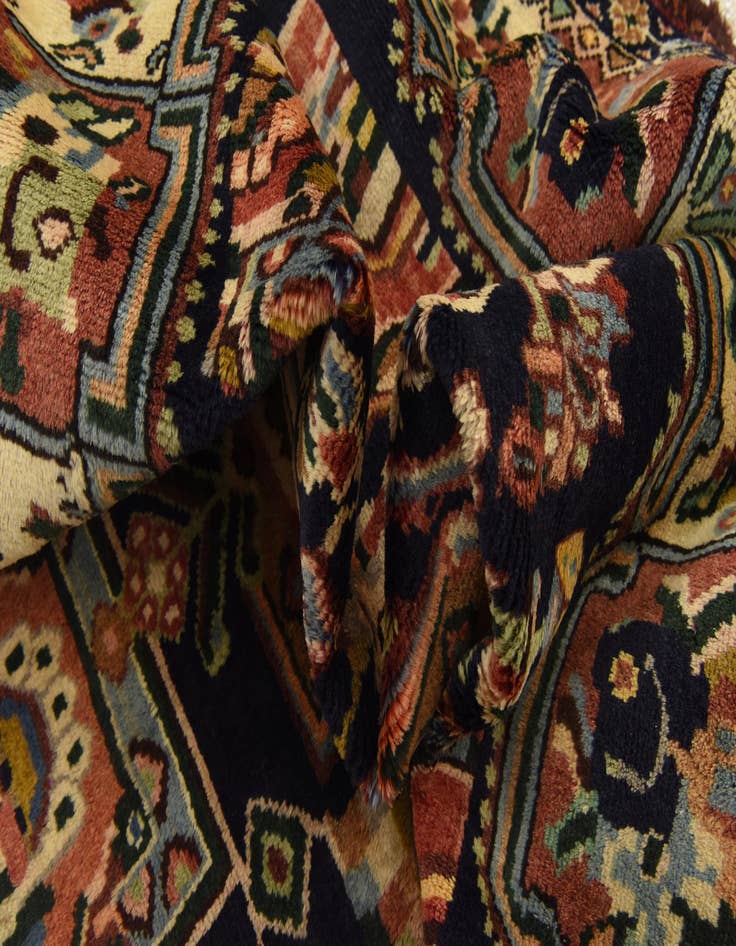 Detail image of 4' 10 x 9' 9 Hand Knotted Bakhtiar Persian Wool Runner Rug