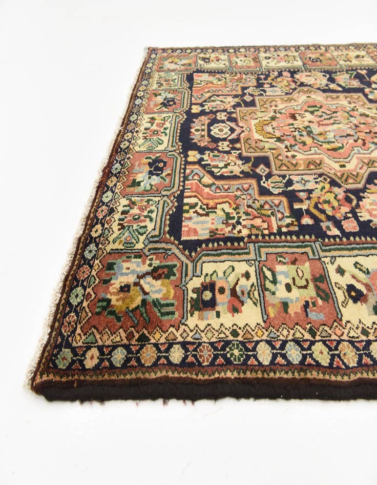 Detail image of 4' 10 x 9' 9 Hand Knotted Bakhtiar Persian Wool Runner Rug