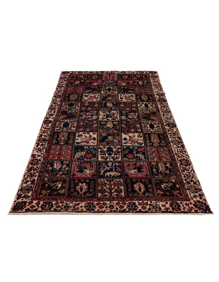 Detail image of  5' 1 x 9' 7  Hand Knotted Bakhtiar Persian Wool Runner Rug