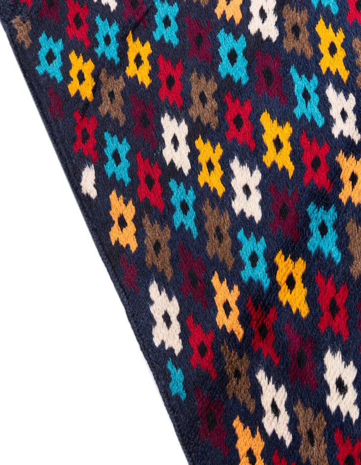 Detail image of  2' 10 x 10'  Hand Knotted Balouch Wool Runner Rug