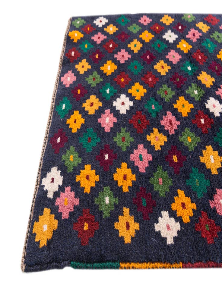 Detail image of  2' 8 x 9' 10  Hand Knotted Balouch Wool Runner Rug