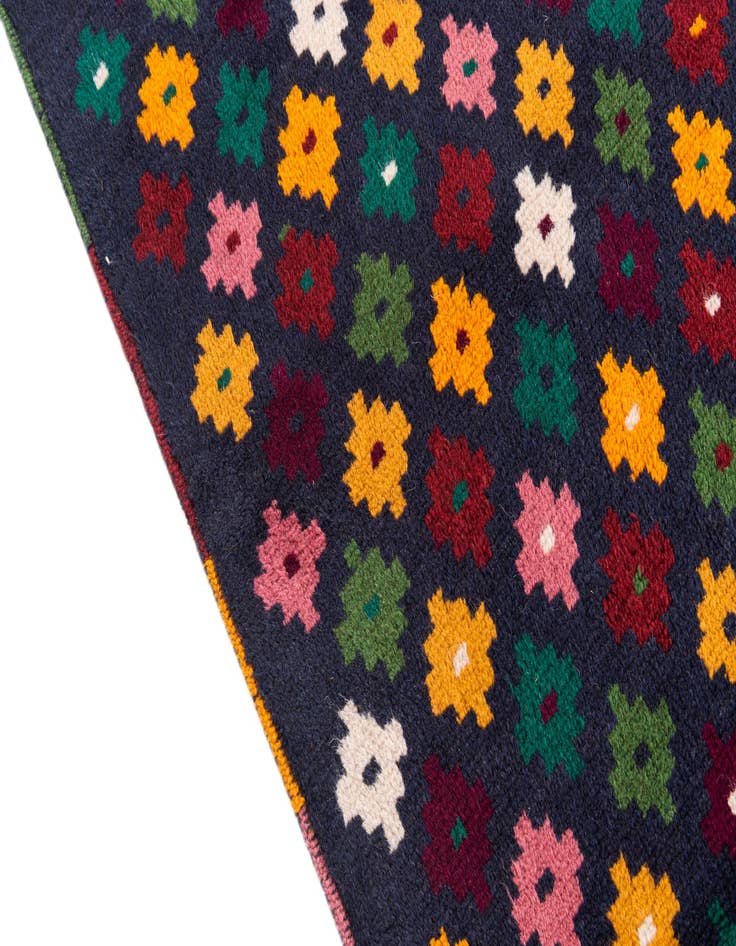 Detail image of  2' 8 x 9' 10  Hand Knotted Balouch Wool Runner Rug