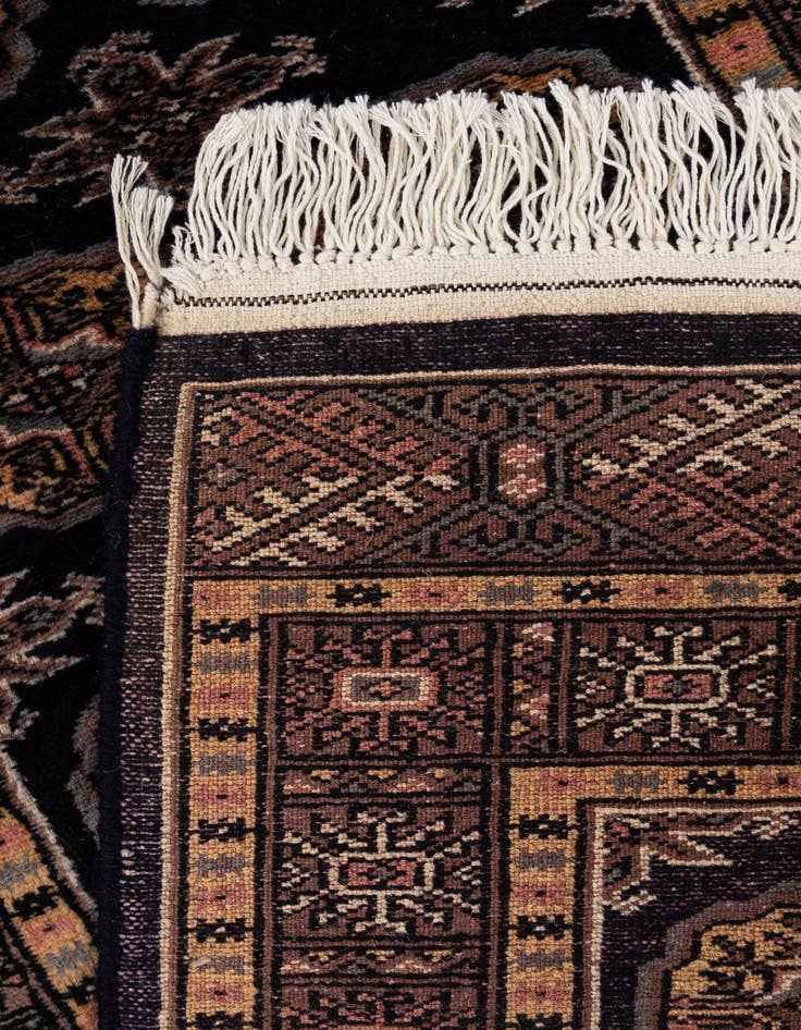 Detail image of  2' 1 x 6' 2  Hand Knotted Bokhara Oriental Wool Runner Rug