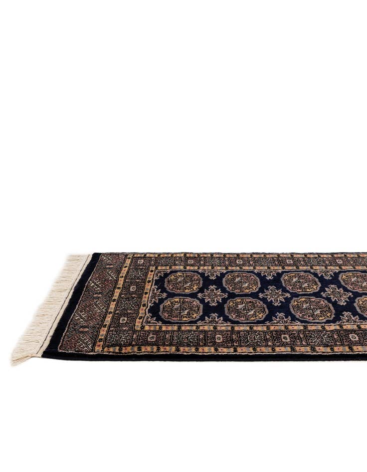 Detail image of  2' 1 x 6' 2  Hand Knotted Bokhara Oriental Wool Runner Rug