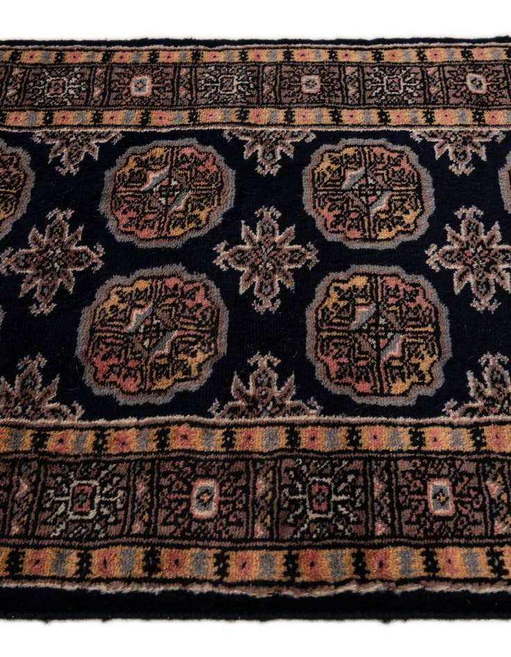 Detail image of  2' 1 x 6' 2  Hand Knotted Bokhara Oriental Wool Runner Rug