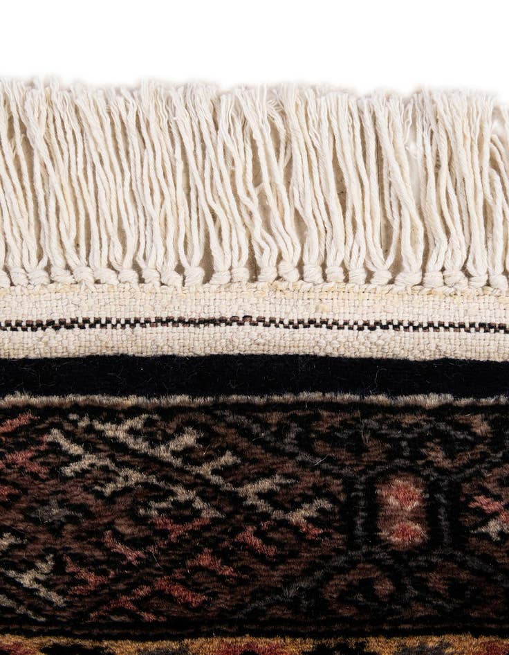 Detail image of  2' 1 x 6' 2  Hand Knotted Bokhara Oriental Wool Runner Rug