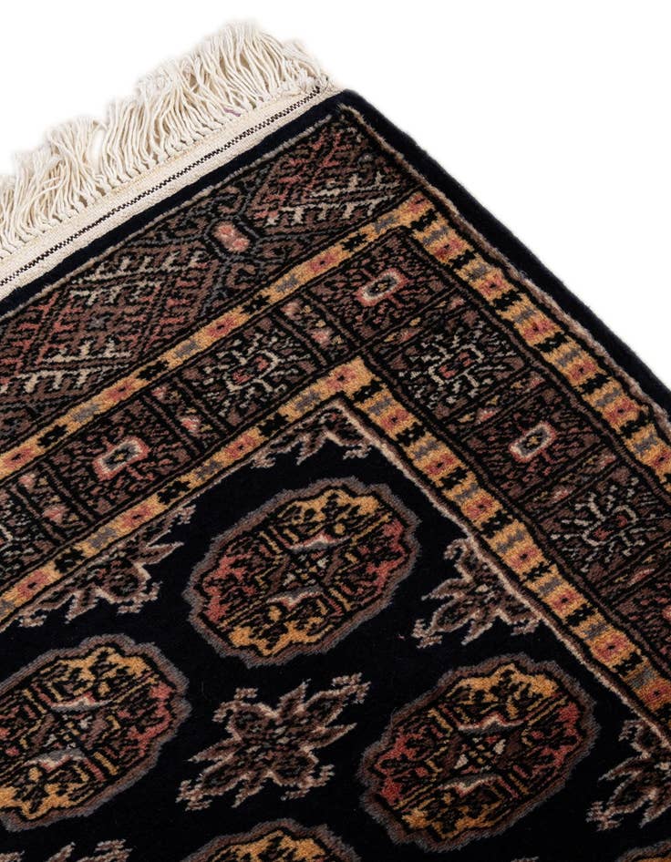 Detail image of  2' 1 x 6' 2  Hand Knotted Bokhara Oriental Wool Runner Rug