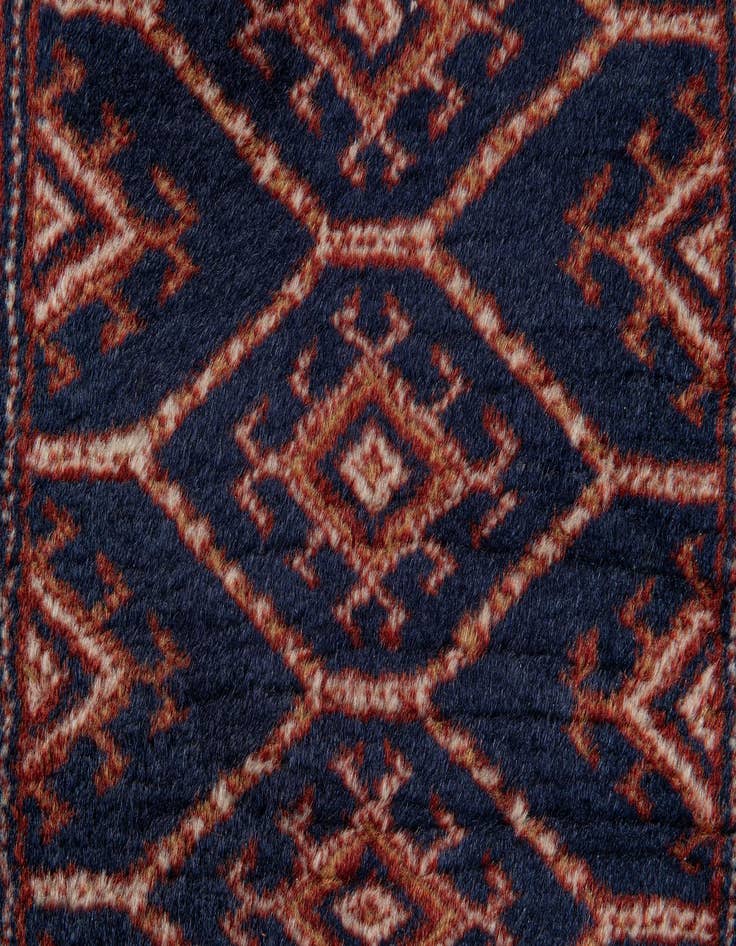 Detail image of  2' 10 x 10' 6  Hand Knotted Bokhara Oriental Wool Runner Rug