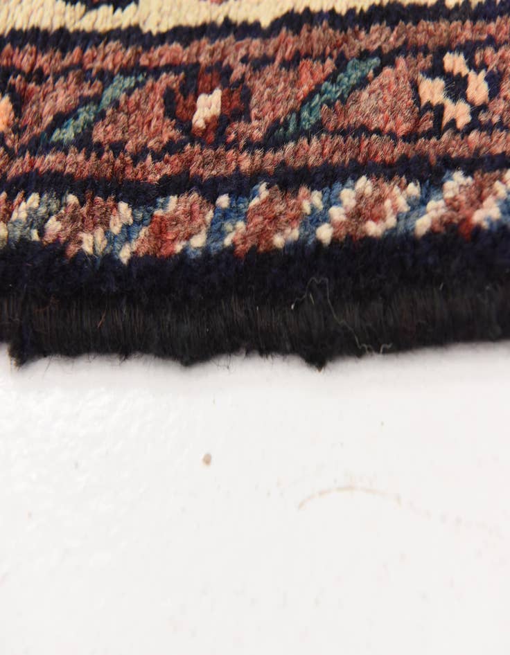 Detail image of 3' 8 x 9' 8 Hand Knotted Borchelu Persian Wool Runner Rug