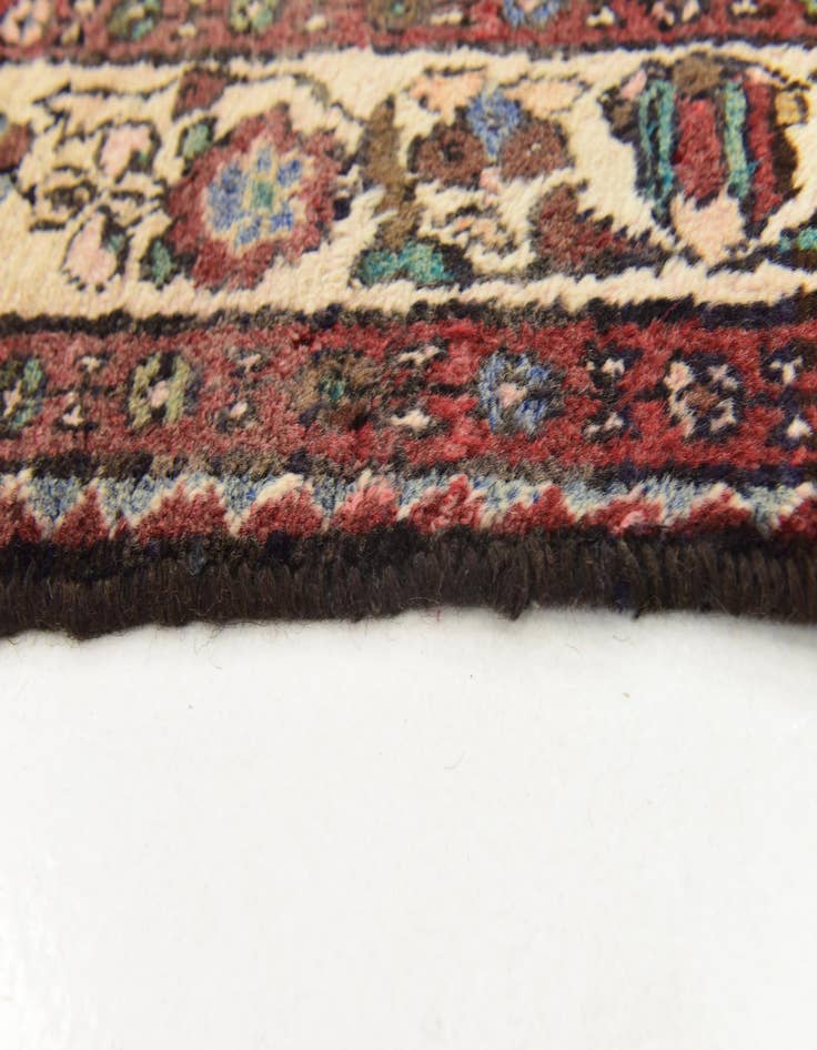 Detail image of  3' 7 x 10'  Hand Knotted Borchelu Persian Wool Runner Rug