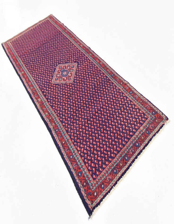 Detail image of  3' 7 x 9' 8  Hand Knotted Botemir Persian Wool Runner Rug