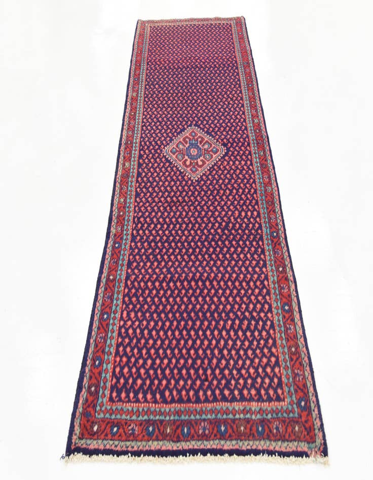 Detail image of  3' 7 x 9' 8  Hand Knotted Botemir Persian Wool Runner Rug